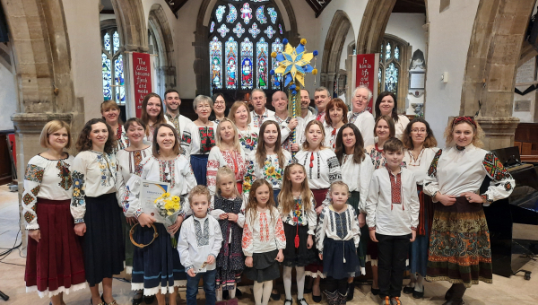  Ukrainian carols in East Sussex raise £1,079 for Leleka`s frontline medics